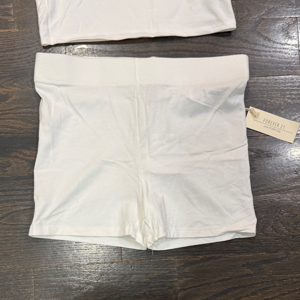 Forever Women's White Lounge Set - Picture 2 of 3